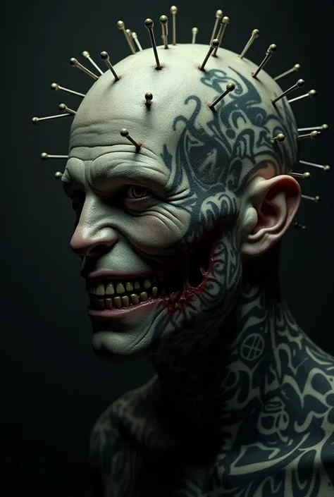 Pinhead from Hellraiser with tattoos 