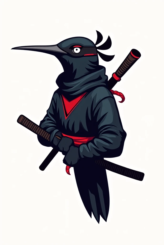 Create a NINJA KOLIBRI bird logo 