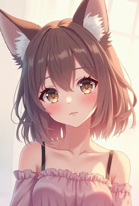 Anna Yamada,  wolf ears,  anime girl 