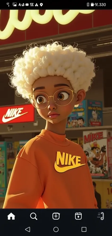 a close up of a cartoon character wearing a hat and glasses, a picture by Pixar, trending on Artstation, afrofuturism, animated film, cartoon pixar style, ross tran style, in the style of ross tran, animated movie, in style of tyler mitchell, nerdy black g...