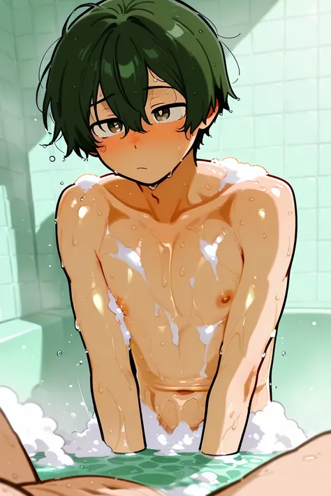 Two high school boys,Yaoi,Taking a bath,