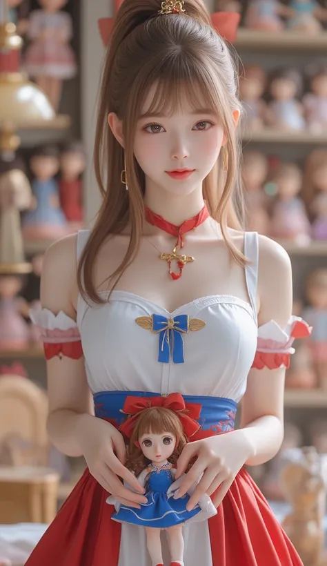 (  Super Cute Young Face  :1.1),(  Sparkling Clear Glamorous Eyes  :1.1), (Japanese idol's face :1.1),Super real,Surreal,  Very Beautiful Cute Girl  ,(Baby Face:1.2),(18 years old:1.2), Delicate, smooth and soft long brownish yellow straight hair, fair ski...