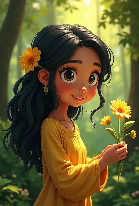 Maya planted the seeds in her garden, and she watered and cared for them every day. A few weeks later, it grew into a beautiful flower with gold petals. From that point on, Maya knew that the forest was not just a place she lived in, but a place full of ma...