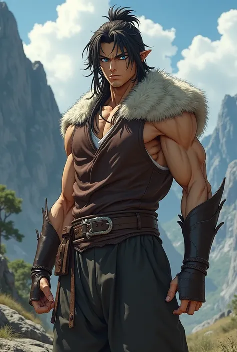 generates an extremely realistic image of the character called Koga from the Inuyasha anime