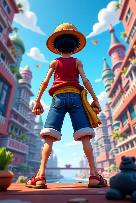 Render de Luffy dans fortnite 