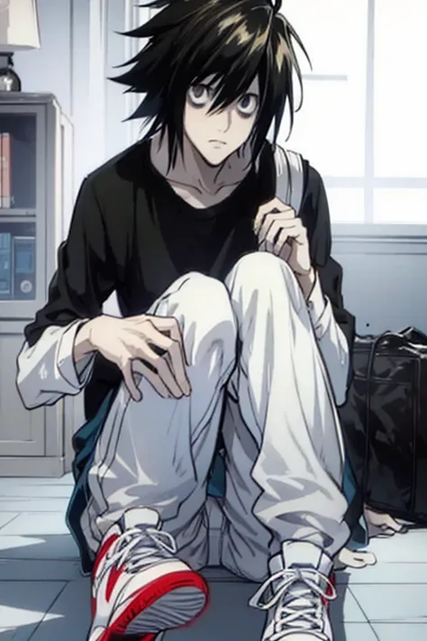 l lawliet wearing jordans