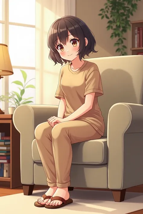  character design （Anime style）
Physical characteristics:

hairstyle:  short hair， slightly rolled up ， The overall shape is fluffy and natural ， The chest line of the character is clearly visible 。
Five senses:
Face: Five senses精致但不夸张， Strong Nose ，Slight...