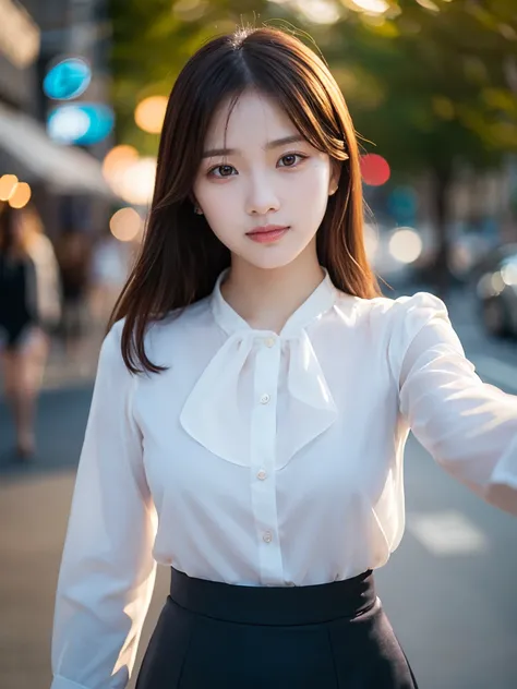 1 beauty, Detailed eyes, Puffy eyes, highest quality, super high resolution, (Reality: 1.4), Cinema Lighting, Ultra Wide Angle, Asian Beauty, Super Beauty, Beautiful Skin, Slender, slim body, delicate, Facing forward, (Surreal), (Very detailed), (Beautiful...