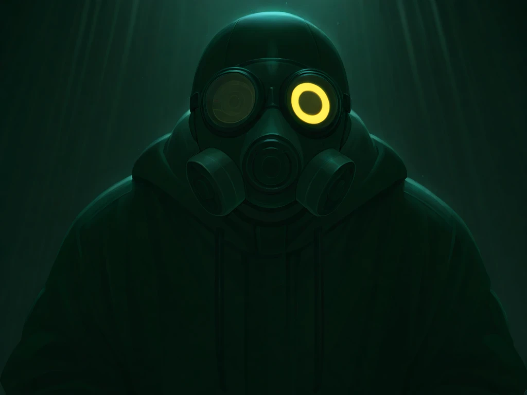 a loner with his gas mask from the S game.t.a.l.k.and.R. 