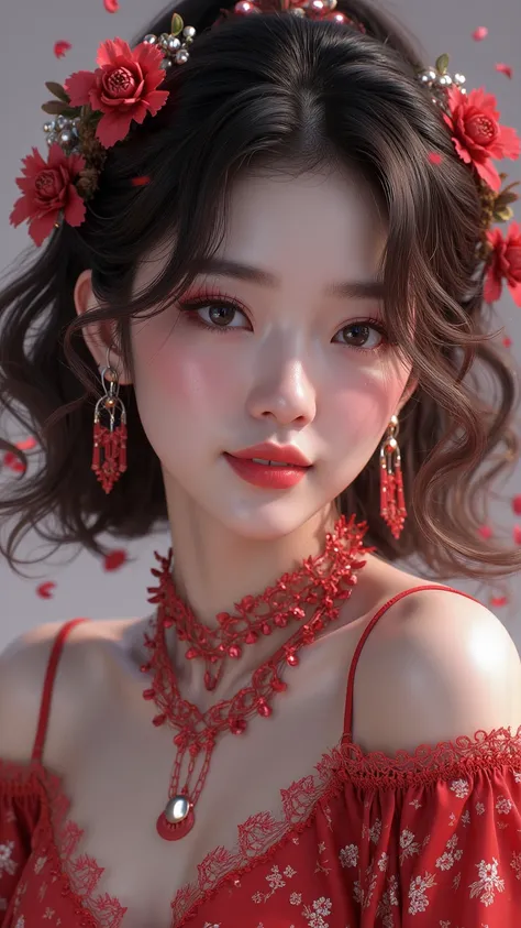 (realistic、 ultra-realistic 8k CG :1.2),  Perfect artwork ，Delicate pattern ，(high quality、 Fine details 、Very fine :1.2),  Shoot with 70mm telephoto lens， Ideal lighting setup ， Detailed Lighting ，(Noise Reduction:1.5),  uses light tracking ，romantic。 1 G...