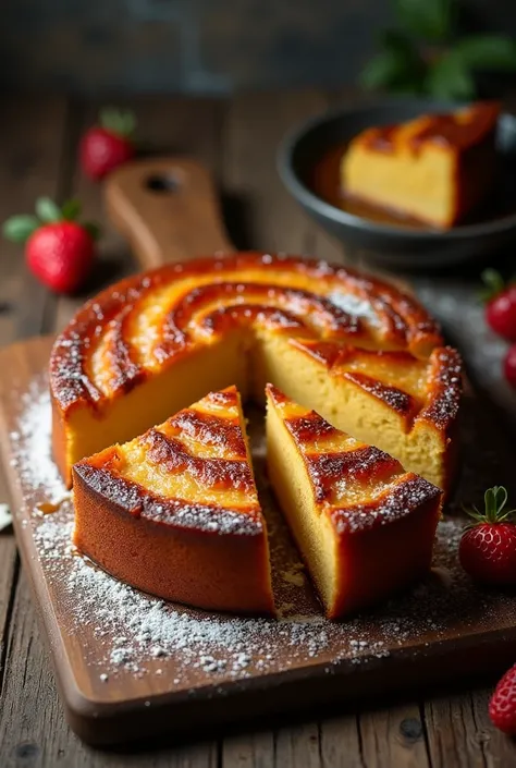 Grilled Argentinian roasted cake 