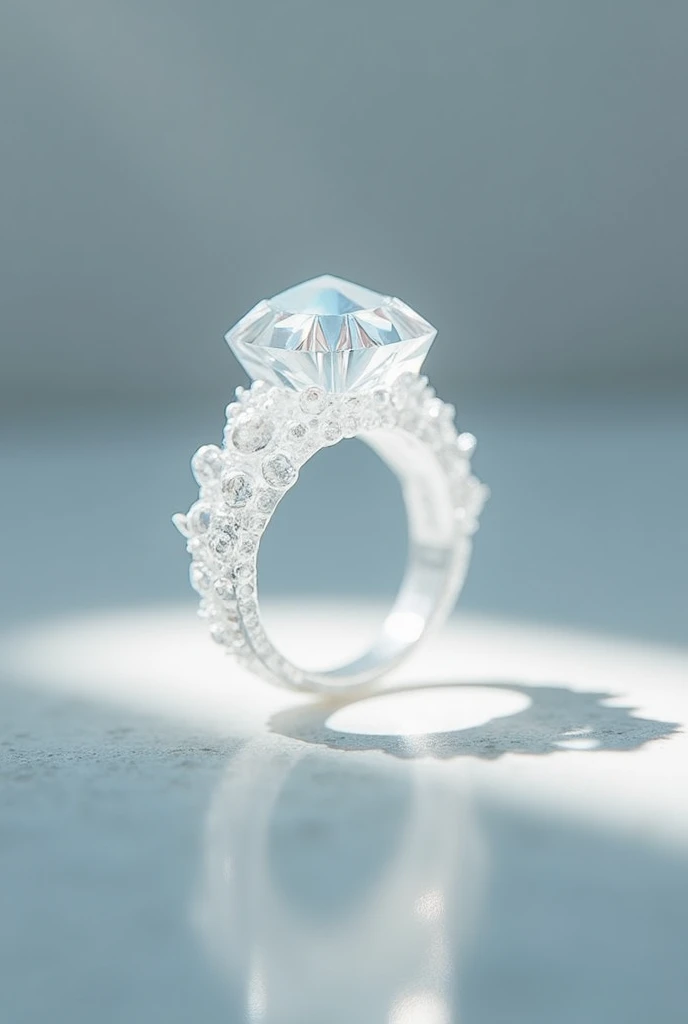 A white crystal ring thin