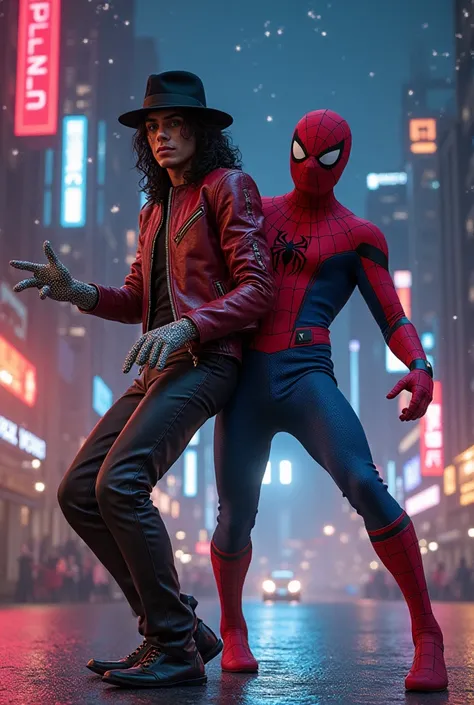 Michael Jackson con spiderman 