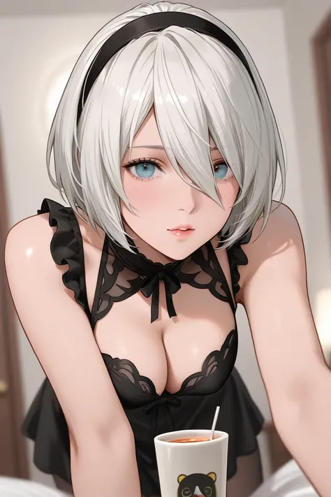 2B NieR:Automata Naked Drink Black Tea