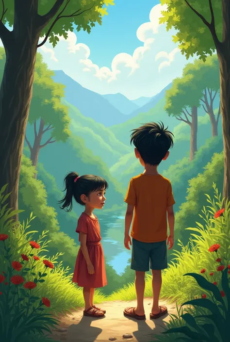 Once in a small, bustling village surrounded by emerald-green hills and whispering woods, lived a curious boy named Aryan and a brave girl named Mira. Aryan was known for his insatiable thirst for knowledge. Every day, he explored something new, from readi...