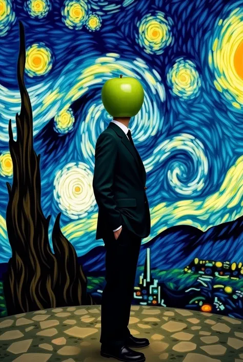 The Son of Man by Rene Magritte: Surrealism in a Starry Night by Van Goth 