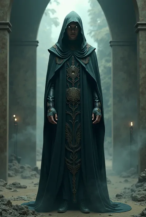 

3. The Gatekeeper – A mysterious guardian wearing futuristic ancient robes