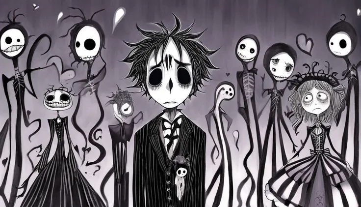     Tim Burton's style、Heartbroken person