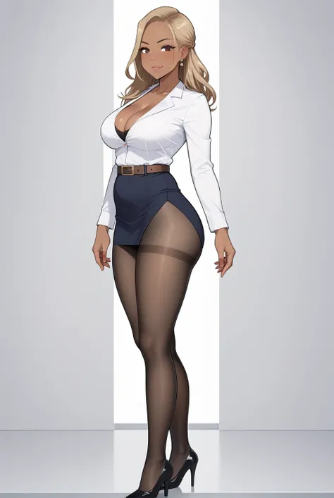 quality;{ Ultra-realistic,  high definition,  Details,  high resolution, 8k, Realistic color saturation , プロフェッショナルquality,  perfect contrast, (Light Gray Background:1.1), ( Correct Anatomy ), ( 18-year-old Beautiful Secretaries Standing Highlighting Their...