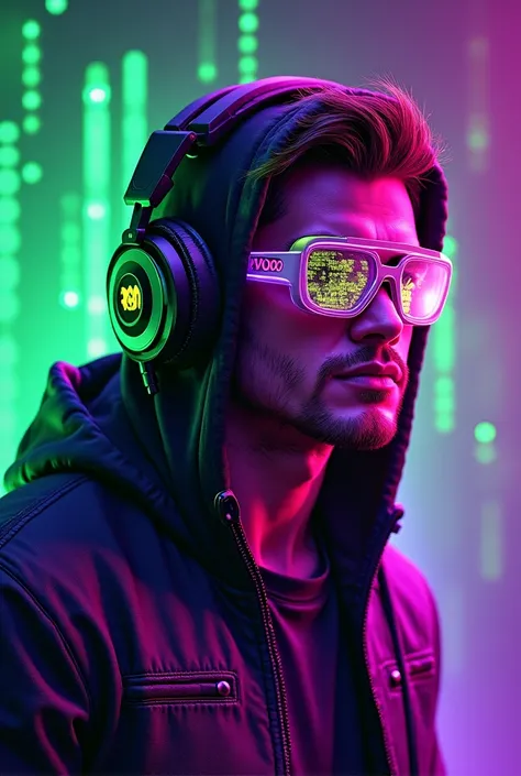 A vibrant and eye-catching avatar for a gaming content creator named 'Gus'. The design should be colorful, high-contrast, and visually striking, reflecting gaming culture, streaming energy, and a tech-savvy background. The aesthetic should include cyberpun...