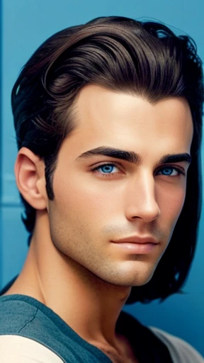  One of the perfect Jew Man focuses on the face and color photo 