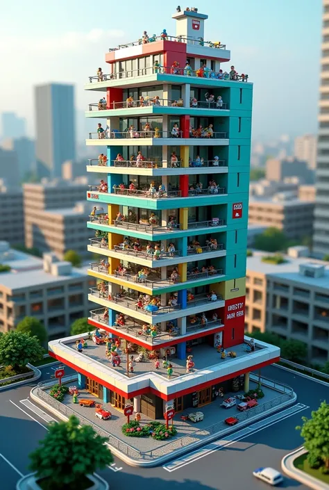 make a hospital out of lego 5 stories high
mae it wider and birds eye view