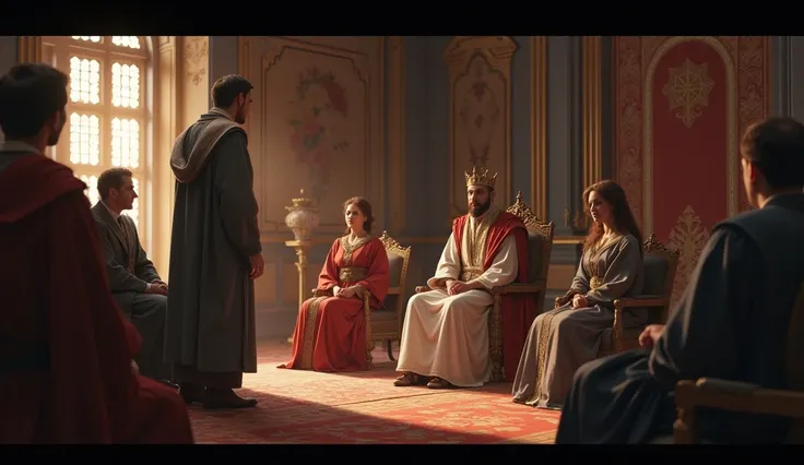 The king then listened to everyone's problems. And after listening to everyone's problems. He went to his room. and called the minister. The minister came and saw the look of worry on the king's face.