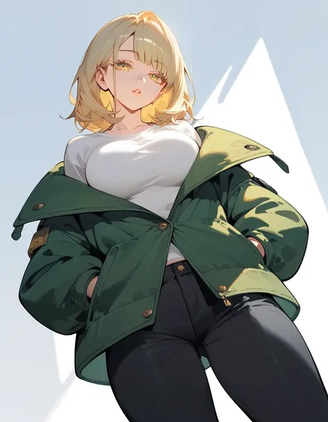 Score_9,Score_8_up,Score_7_up,highest quality, source_anime, highest quality, BREAK detailed lip, 1 girl, cute, 28 years old, (curvy:1.3), (medium hair:1.2), (light yellow hair, light yellow eyes, large breasts), (thin eyelashes:1.3),  (wide eyes:0.8), (cl...