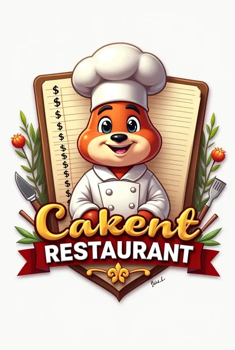 Accounting restaurant game logo 