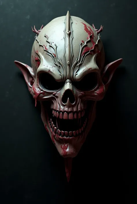 Evil goth gory mask