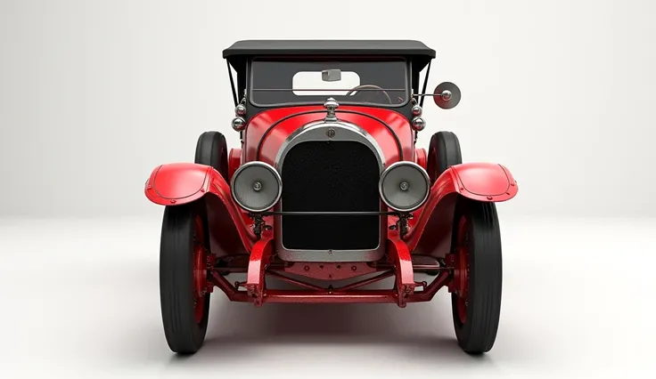  Alco Six Model H Five-Passenger Touring (1913)  front review color damage red full hd in white showroom 