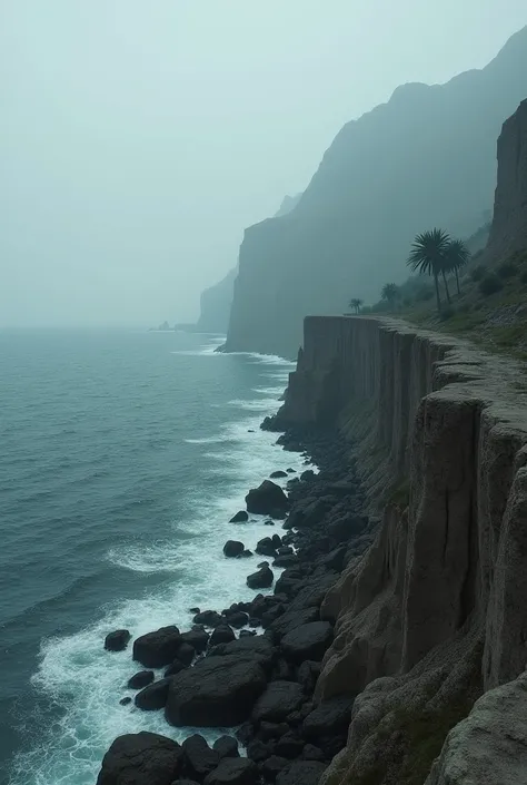 the shore of bulk island  in the black sea, palmless