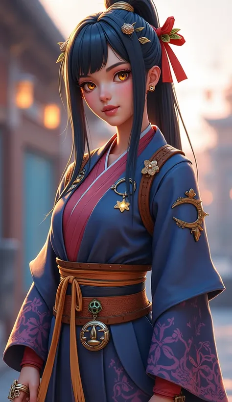 Here’s a detailed description of Kiriko Kamori from *Overwatch 2* for generating an AI image. This description focuses on her appearance, style, and key details:

---

**Character Description for AI Art Generation:**

**General Appearance:**
- Kiriko is a ...