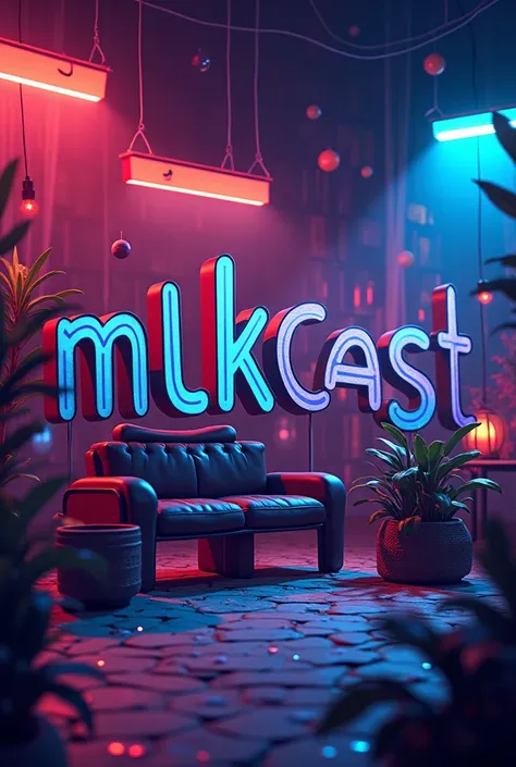 Create a banner for a YouTube channel where we will podcast covering the pop culture and entertainment niche, And the name of this podcast will be MLKSCAST 