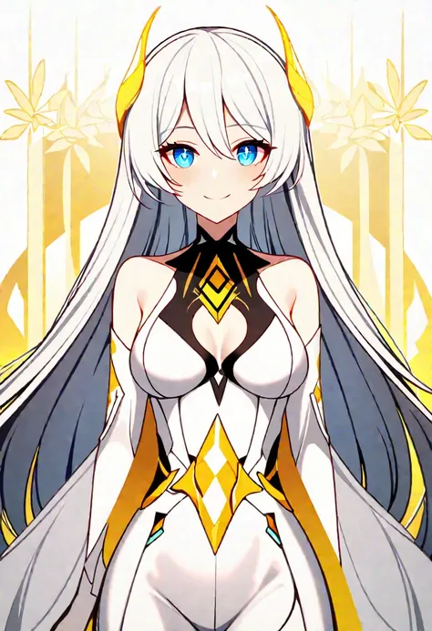  A girl,  Kiana Kaslana \(Lord of the End ),  Honkai Impact 3 , rabo de cavalo, to smile, ( Very Fine Grain :1.37), ( Diamond-Shaped Iris:1.5)