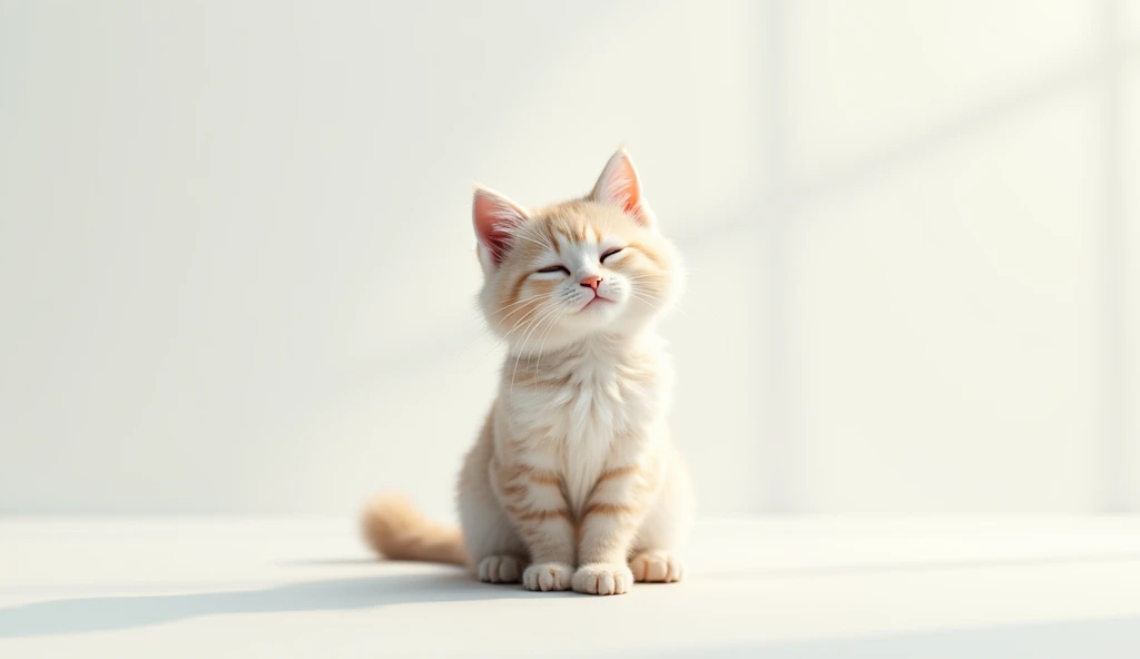 screensaver on computer cat centered on white background 