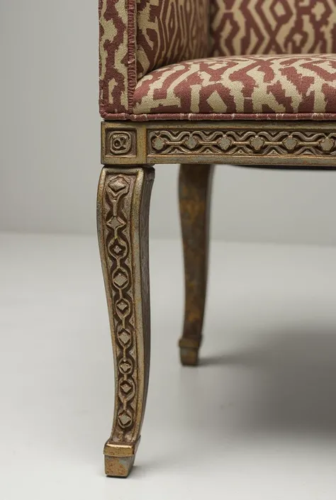 Patterned chair legs 
