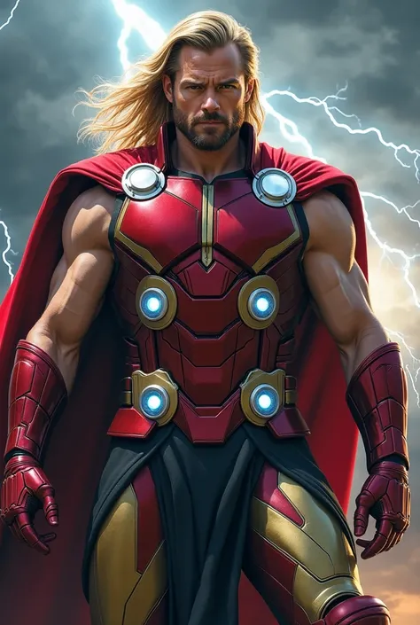 Thor in iron man suit