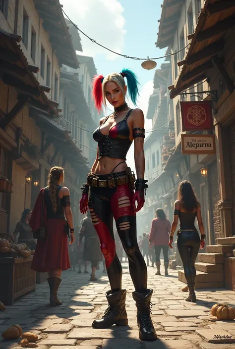 Harley Quinn au 10ème siècle, en ville
