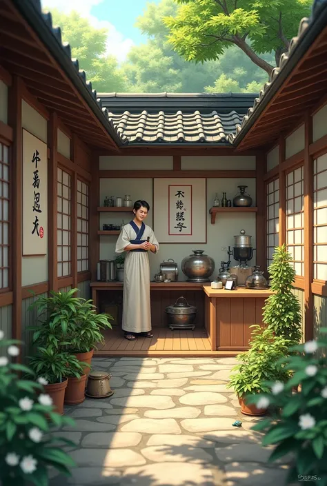  is a small traditional Japanese herbal medicine consultation clinic (Combo ).