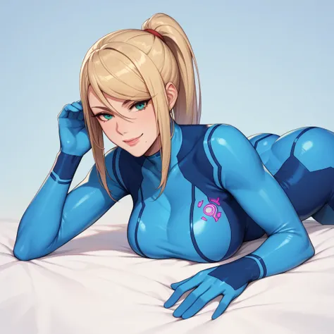 Natural Breast, Bottom up
Dimly Lit,
(Zero suit samus) samus aran, (massive boobs), serous, (bodysuit), happy smiling, hand in hair, hand on boobs, white plain background, gloved hand