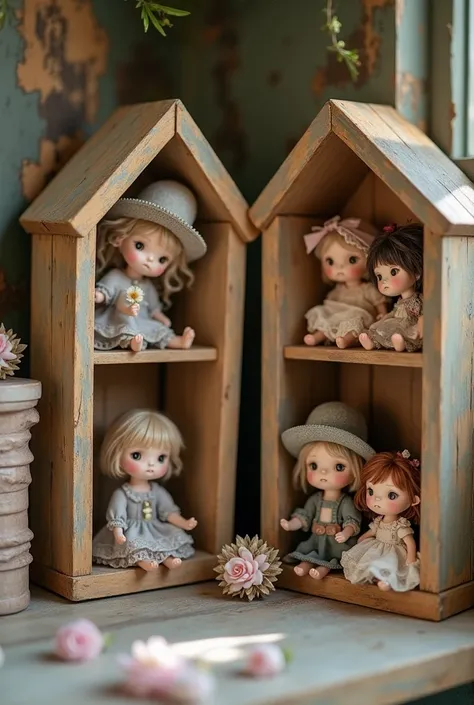 I want several examples of images of door doll corner shelves
