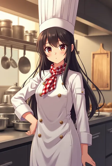 I want Nezuko dressed as a chef 