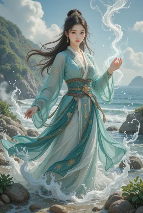 1 girl,hanfu,realistic,
(Masterpiece, high quality, best, official art, beautiful and beautiful, long-term contact:1.2),smooth movement,charming patterns,
1 girl,jade eyes,long black hair,
Portrait,alone,upper body,watching audience,detailed background,det...