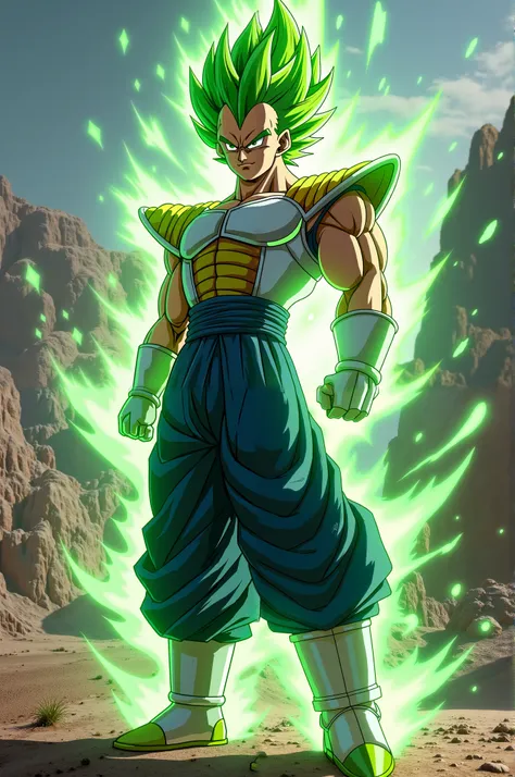 Vegeta Dragonball green hair