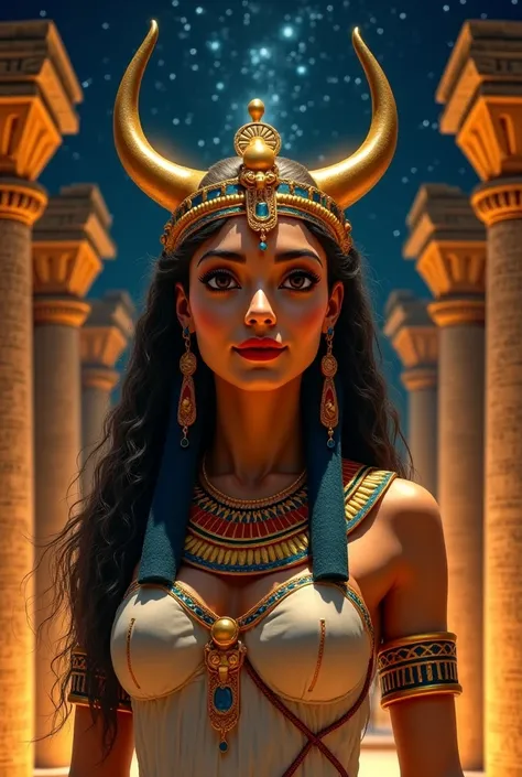 The true appearance of the goddess Hathor 