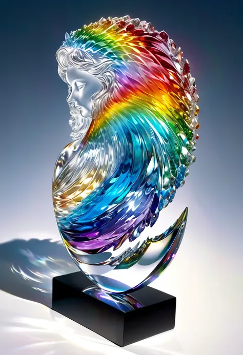 ultra detailed, absolutely resolution, masterpiece. 
carving rough raw gemstones sculpture art object, rainbow color, transparent, 
various effects, extremely delicate depiction, extremely clear image, bold and dynamic, contrasts of light and shadow, 2.5D,...