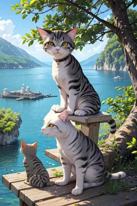 An island full of cats