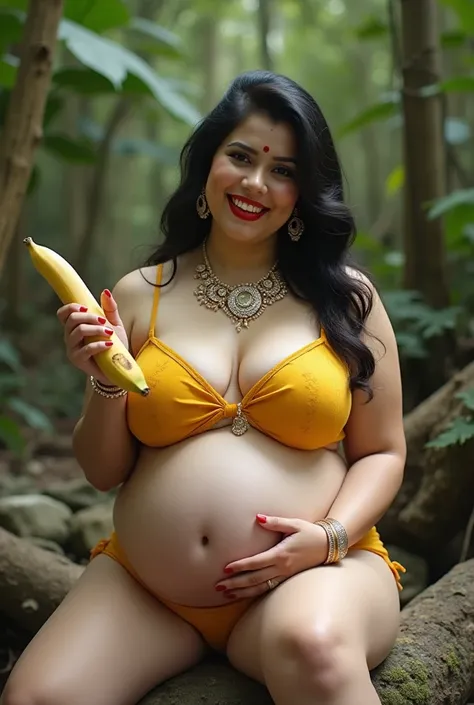 A Very cute beautiful pale white Skin Curvy sexy Young Hindu Women BBW Porn star. Holding a banana. Very cute and beautiful face. BBW. A Red Vermillion on forehead. Mangalsutra on her neck, jewelleries on neck wrist, belly. She have beautiful Red nails. Ve...