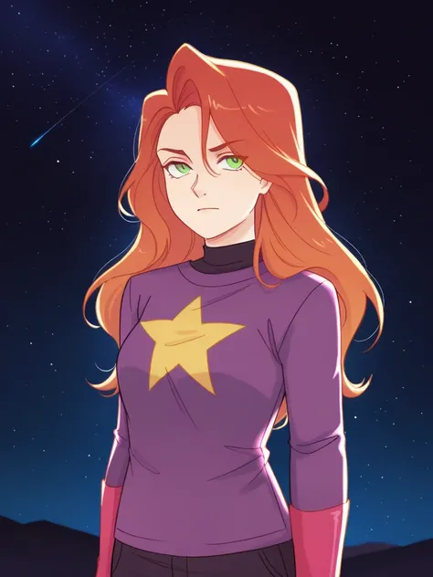 ,   score_9,   score_8_arriba,   score_7_arriba,   score_6_arriba,   score_5_arriba,   score_4_arriba, masterpiece,  better quality, 32k,  high resolution sweatshirt, absurdities,  tldrjeangrey , 1 girl, Alone , I wore a,  upper body, Star (sky), sky, spac...